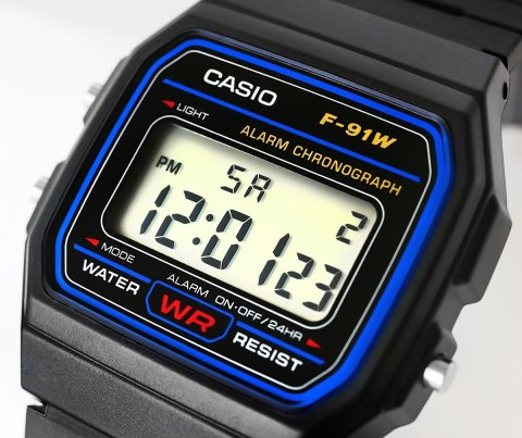 Zegarek Męski CASIO F-91W-1YER + BOX