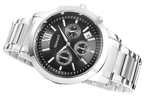 Zegarek Męski GIEWONT Apex Chrono GW6480-1 Chronograf Silver/Black