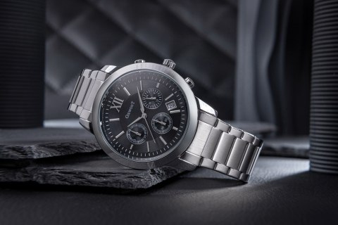 Zegarek Męski GIEWONT Apex Chrono GW6480-1 Chronograf Silver/Black
