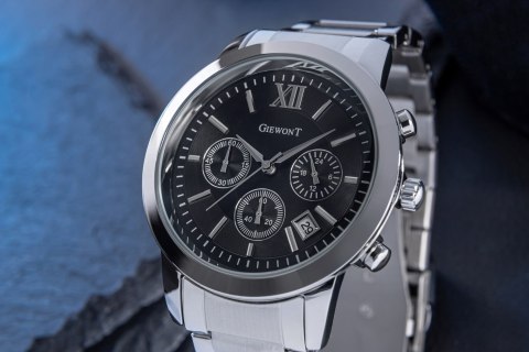 Zegarek Męski GIEWONT Apex Chrono GW6480-1 Chronograf Silver/Black
