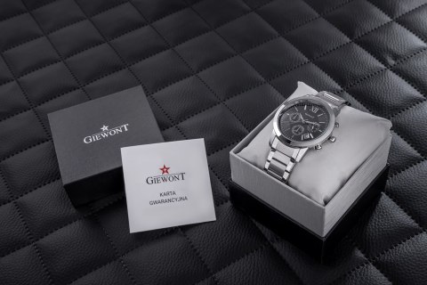 Zegarek Męski GIEWONT Apex Chrono GW6480-1 Chronograf Silver/Black