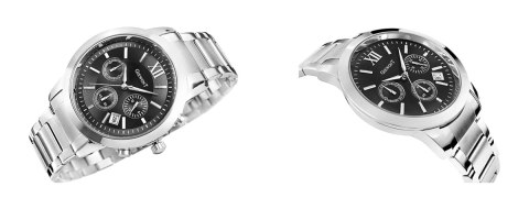Zegarek Męski GIEWONT Apex Chrono GW6480-1 Chronograf Silver/Black