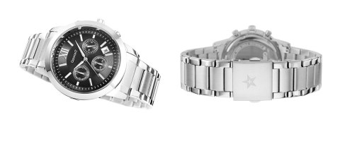 Zegarek Męski GIEWONT Apex Chrono GW6480-1 Chronograf Silver/Black