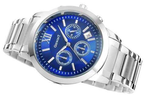 Zegarek Męski GIEWONT Apex Chrono GW6480-2 Chronograf Silver/Blue