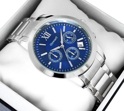Zegarek Męski GIEWONT Apex Chrono GW6480-2 Chronograf Silver/Blue