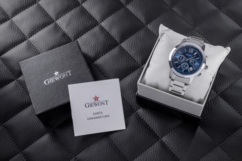 Zegarek Męski GIEWONT Apex Chrono GW6480-2 Chronograf Silver/Blue