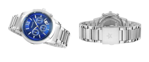 Zegarek Męski GIEWONT Apex Chrono GW6480-2 Chronograf Silver/Blue