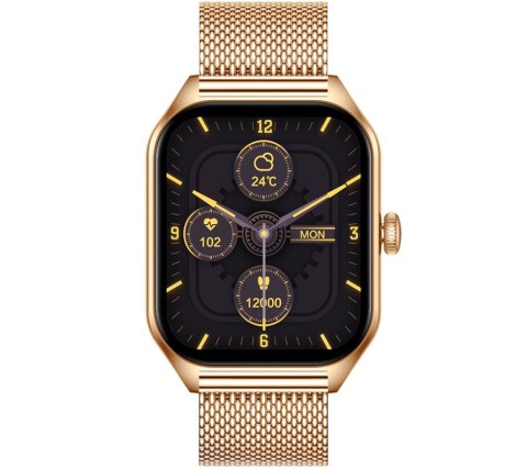 Smartwatch Damski Rubicon RNCF03-5 Różowe złoto Bransoleta + Pasek