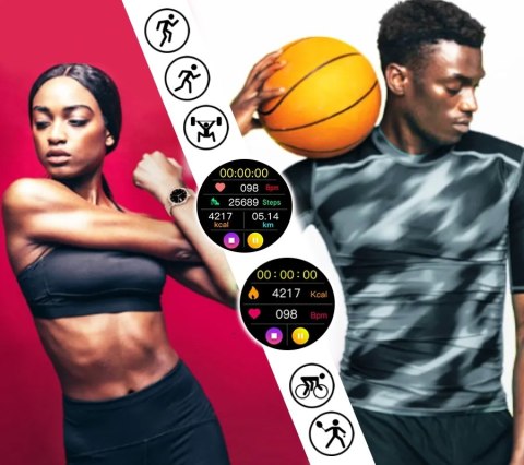 Smartwatch Damski RUBICON RNBE66 Silver SMARUB123