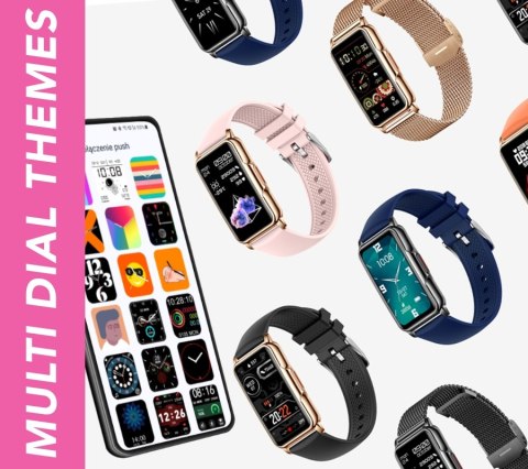 Smartwatch Damski RUBICON RNCF04 Black SMARUB227