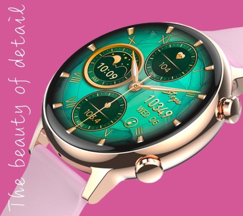 Smartwatch Damski RUBICON RNCF09 Rose Gold/Pink SMARUB234