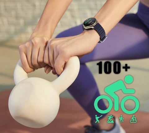 Smartwatch Damski RUBICON RNCF15 Tytan/Light Latte SMARUB260