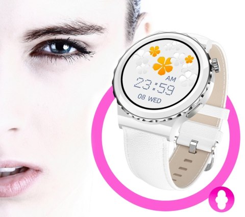 Smartwatch Damski Rubicon RNCE92 PRO White/2 x Pasek SMARUB171