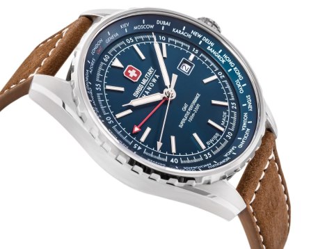 Zegarek Męski SWISS MILITARY HANOWA Afterburn GMT SMWGB0003202 + BOX