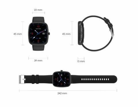 Smartwatch Damski GRAVITY GT18-1 Różowy Pasek Silikonowy + Czarny Pasek