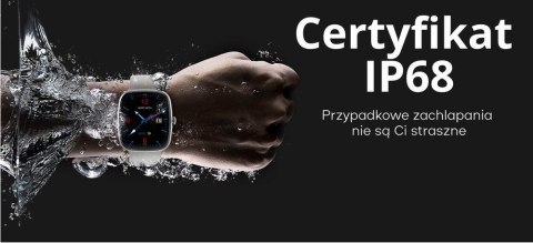 Smartwatch Damski GRAVITY GT18-3 Różowy Pasek Silikonowy + Granatowy Pasek