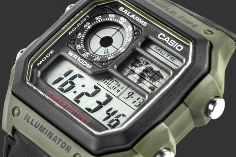 Zegarek Męski CASIO AE-1200WHB-3BVDF + BOX